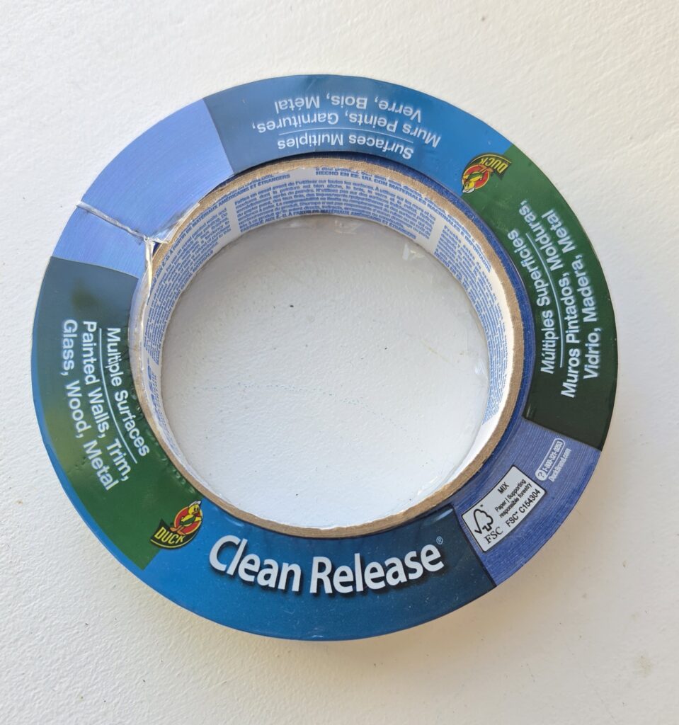 8 items we use in our preschool homeschool, painter's tape.